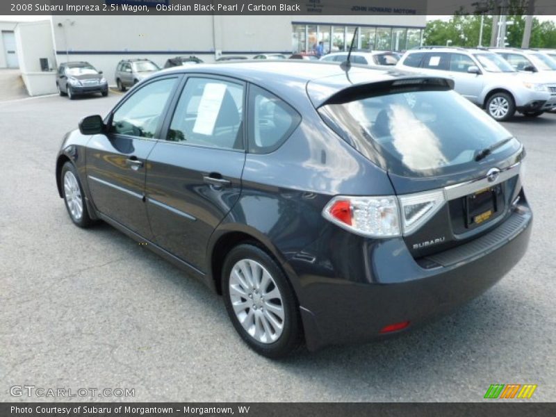 Obsidian Black Pearl / Carbon Black 2008 Subaru Impreza 2.5i Wagon