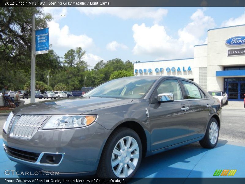 Sterling Gray Metallic / Light Camel 2012 Lincoln MKZ FWD