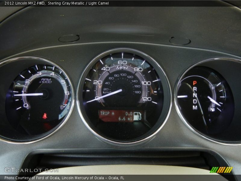 Sterling Gray Metallic / Light Camel 2012 Lincoln MKZ FWD
