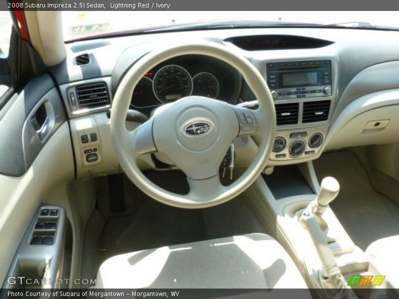 Lightning Red / Ivory 2008 Subaru Impreza 2.5i Sedan