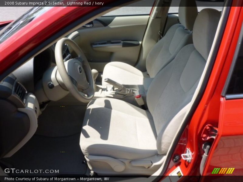 Lightning Red / Ivory 2008 Subaru Impreza 2.5i Sedan