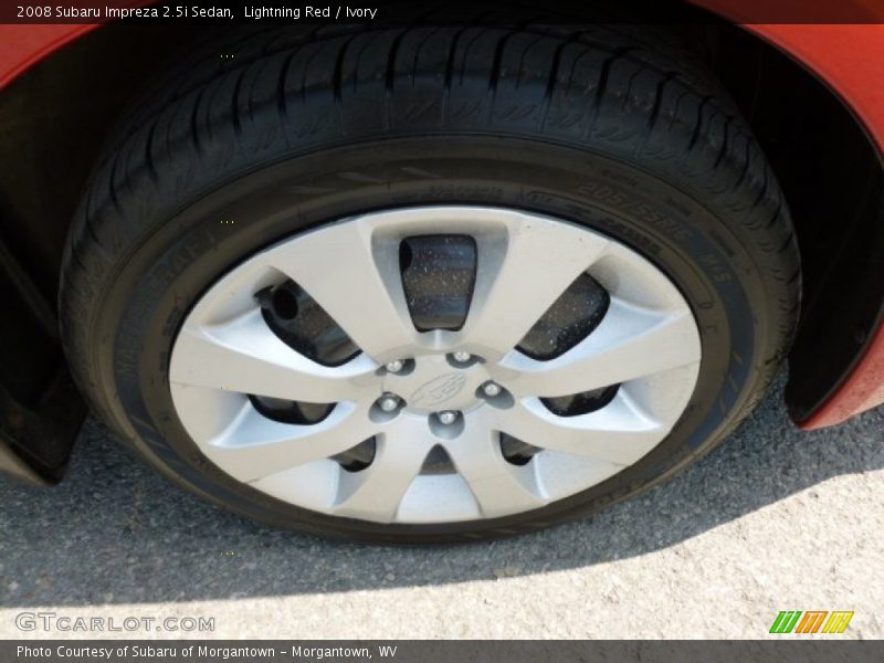 Lightning Red / Ivory 2008 Subaru Impreza 2.5i Sedan