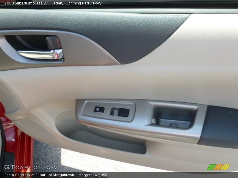 Lightning Red / Ivory 2008 Subaru Impreza 2.5i Sedan