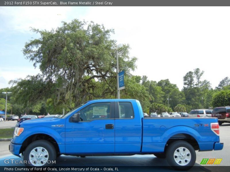 Blue Flame Metallic / Steel Gray 2012 Ford F150 STX SuperCab