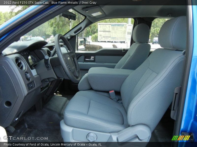 Blue Flame Metallic / Steel Gray 2012 Ford F150 STX SuperCab