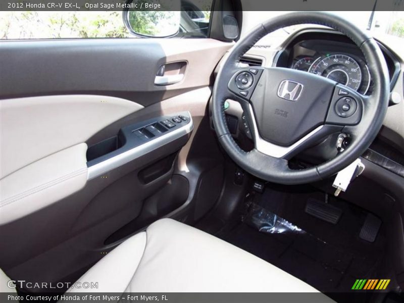 Opal Sage Metallic / Beige 2012 Honda CR-V EX-L