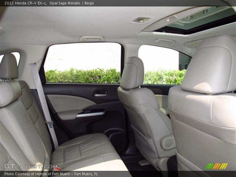 Opal Sage Metallic / Beige 2012 Honda CR-V EX-L
