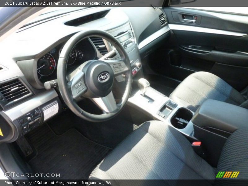 Sky Blue Metallic / Off-Black 2011 Subaru Legacy 2.5i Premium