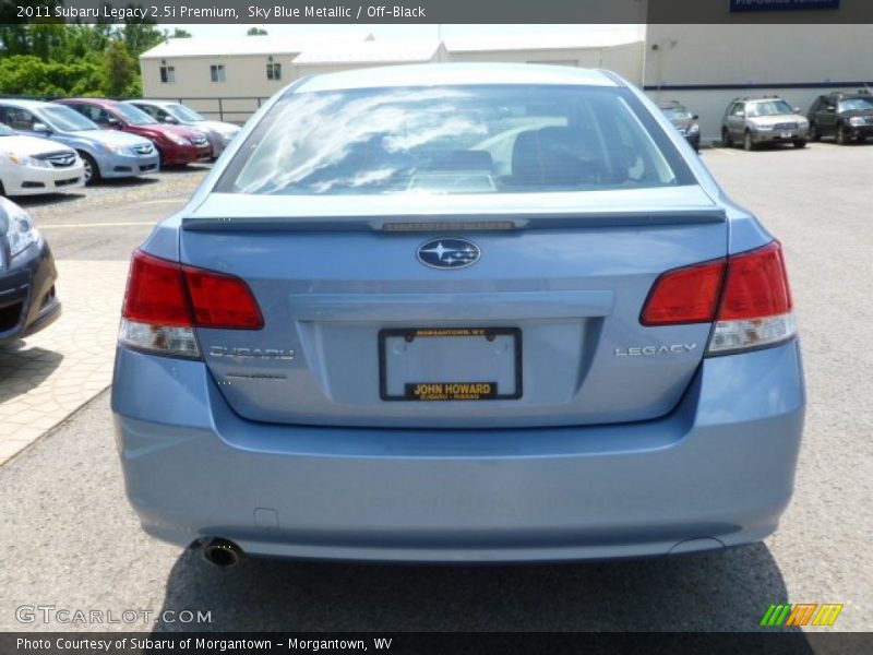 Sky Blue Metallic / Off-Black 2011 Subaru Legacy 2.5i Premium
