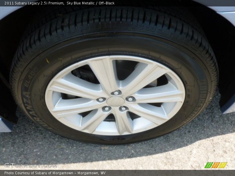 Sky Blue Metallic / Off-Black 2011 Subaru Legacy 2.5i Premium