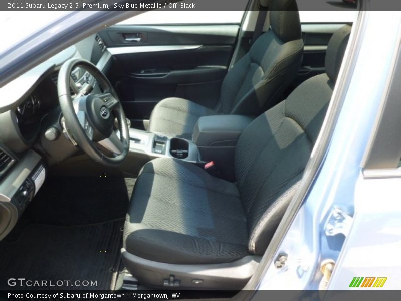 Sky Blue Metallic / Off-Black 2011 Subaru Legacy 2.5i Premium