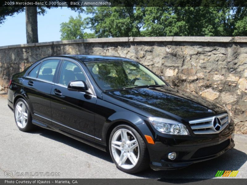 Black / Almond/Mocha 2009 Mercedes-Benz C 300 Sport