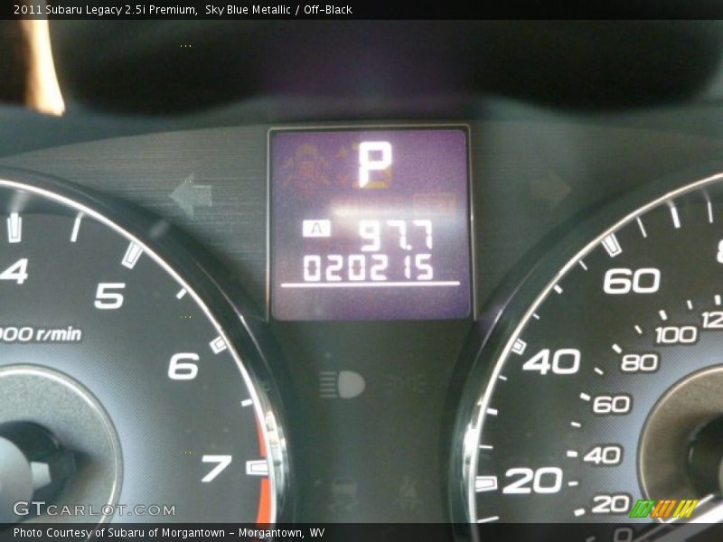 Sky Blue Metallic / Off-Black 2011 Subaru Legacy 2.5i Premium
