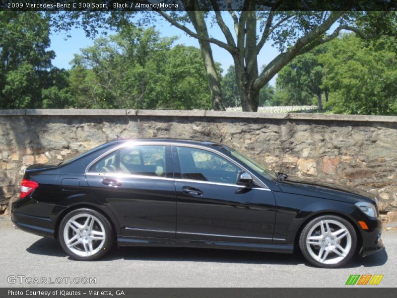 Black / Almond/Mocha 2009 Mercedes-Benz C 300 Sport