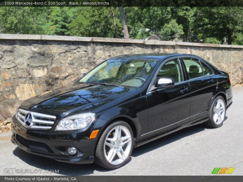 Black / Almond/Mocha 2009 Mercedes-Benz C 300 Sport