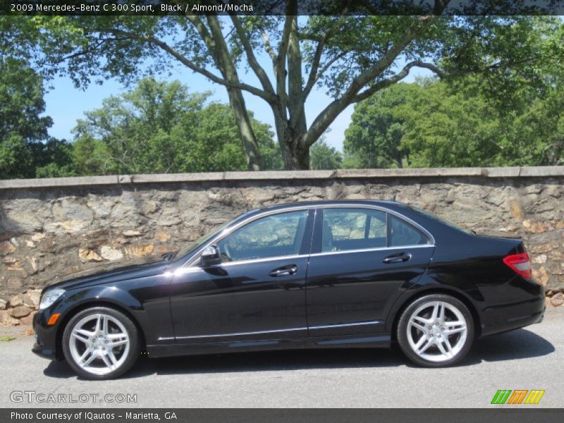 Black / Almond/Mocha 2009 Mercedes-Benz C 300 Sport