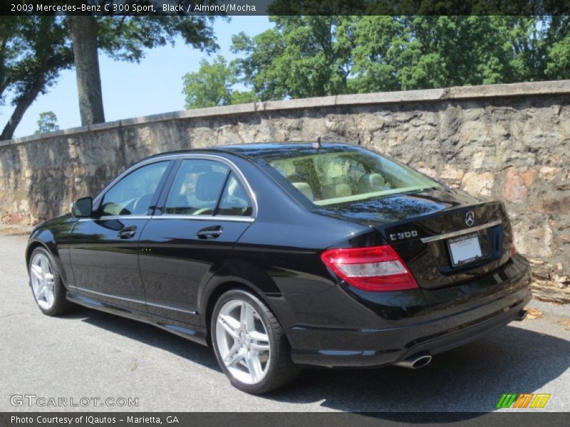 Black / Almond/Mocha 2009 Mercedes-Benz C 300 Sport