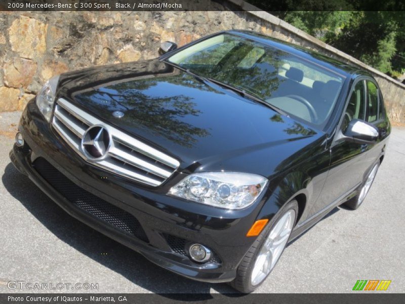 Black / Almond/Mocha 2009 Mercedes-Benz C 300 Sport