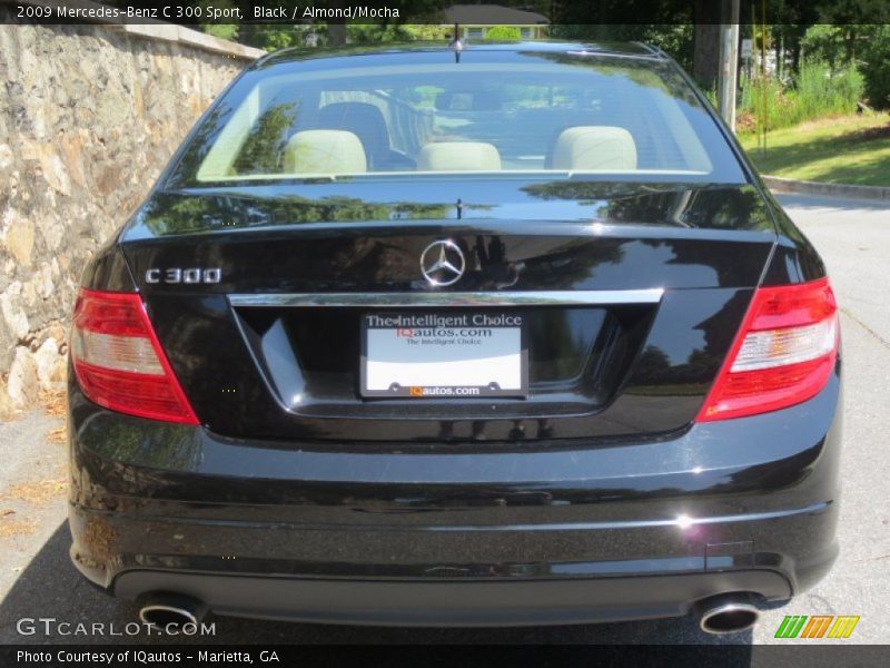 Black / Almond/Mocha 2009 Mercedes-Benz C 300 Sport