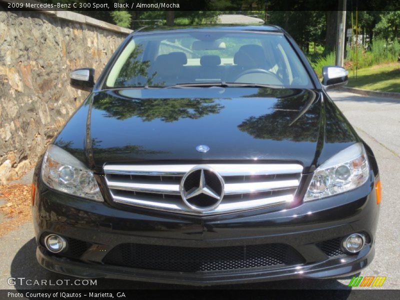 Black / Almond/Mocha 2009 Mercedes-Benz C 300 Sport