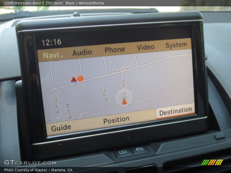 Black / Almond/Mocha 2009 Mercedes-Benz C 300 Sport
