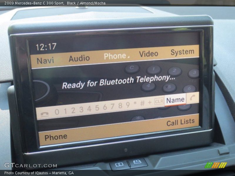 Black / Almond/Mocha 2009 Mercedes-Benz C 300 Sport