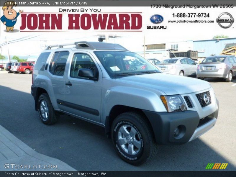 Brilliant Silver / Gray 2012 Nissan Xterra S 4x4