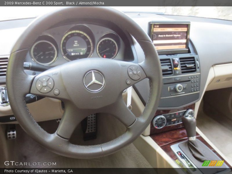 Black / Almond/Mocha 2009 Mercedes-Benz C 300 Sport