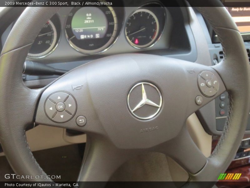 Black / Almond/Mocha 2009 Mercedes-Benz C 300 Sport