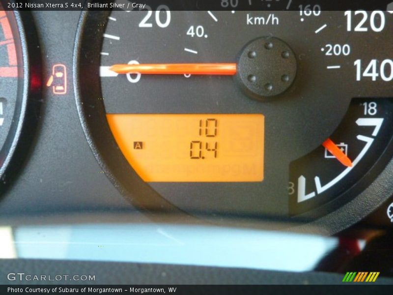 Brilliant Silver / Gray 2012 Nissan Xterra S 4x4