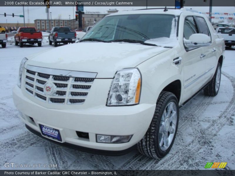 White Diamond / Cocoa/Light Cashmere 2008 Cadillac Escalade EXT AWD