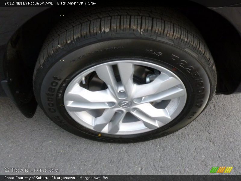 Black Amethyst / Gray 2012 Nissan Rogue SV AWD