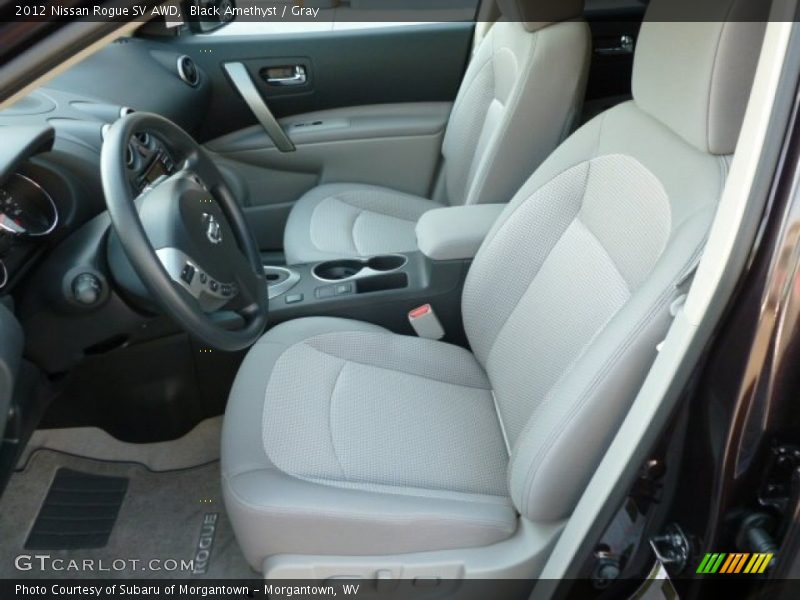 Black Amethyst / Gray 2012 Nissan Rogue SV AWD