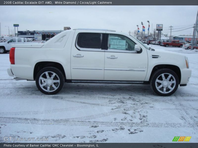 White Diamond / Cocoa/Light Cashmere 2008 Cadillac Escalade EXT AWD