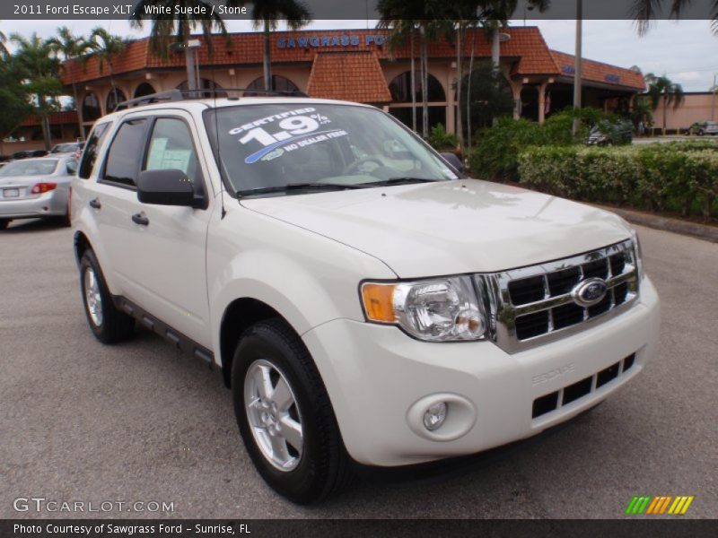White Suede / Stone 2011 Ford Escape XLT