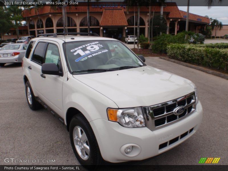 White Suede / Stone 2011 Ford Escape XLT