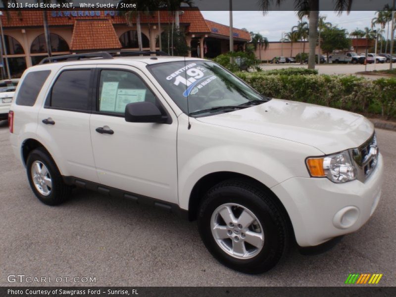 White Suede / Stone 2011 Ford Escape XLT
