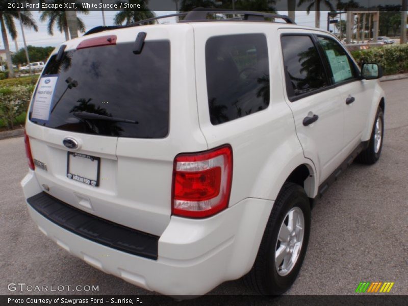 White Suede / Stone 2011 Ford Escape XLT