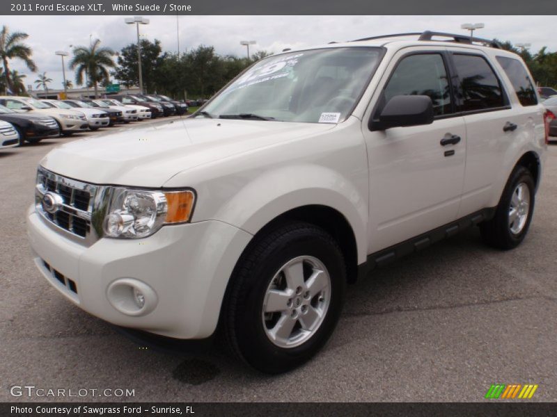 White Suede / Stone 2011 Ford Escape XLT