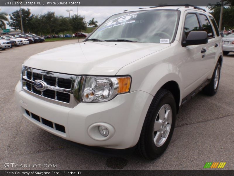 White Suede / Stone 2011 Ford Escape XLT