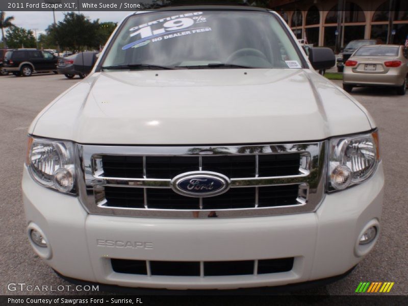 White Suede / Stone 2011 Ford Escape XLT