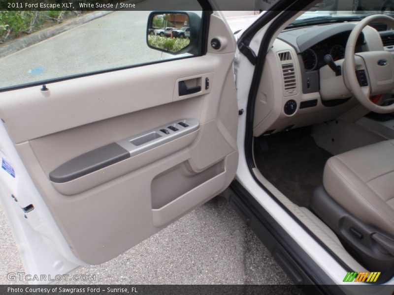 White Suede / Stone 2011 Ford Escape XLT