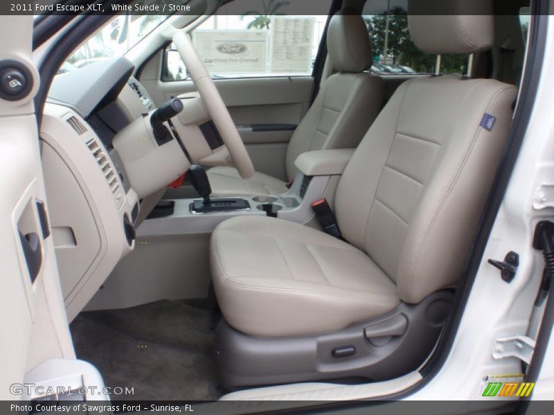 White Suede / Stone 2011 Ford Escape XLT