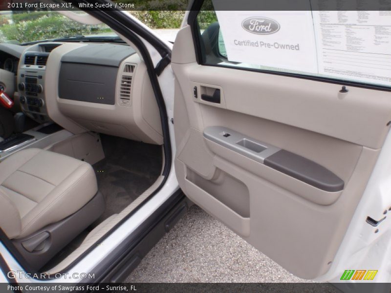 White Suede / Stone 2011 Ford Escape XLT