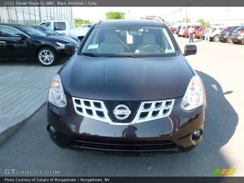 Black Amethyst / Gray 2012 Nissan Rogue SL AWD