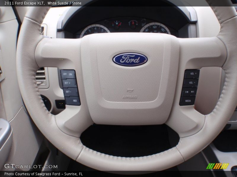 White Suede / Stone 2011 Ford Escape XLT