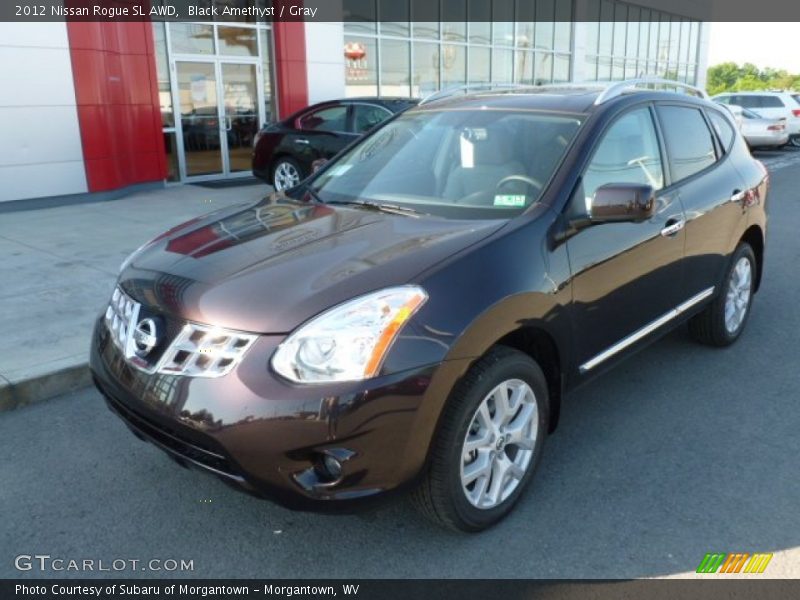 Black Amethyst / Gray 2012 Nissan Rogue SL AWD