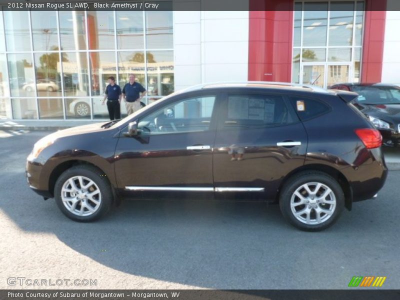 Black Amethyst / Gray 2012 Nissan Rogue SL AWD