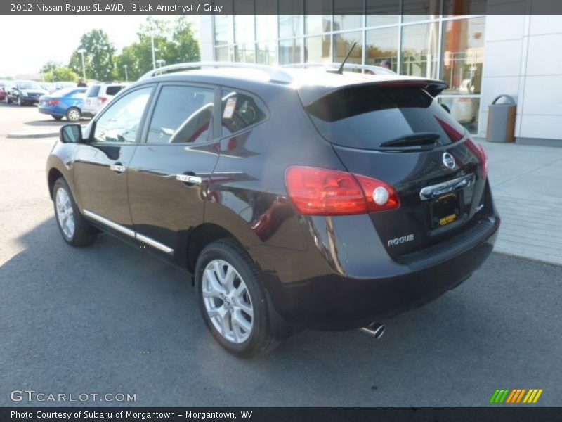 Black Amethyst / Gray 2012 Nissan Rogue SL AWD