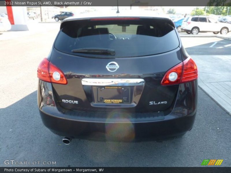 Black Amethyst / Gray 2012 Nissan Rogue SL AWD